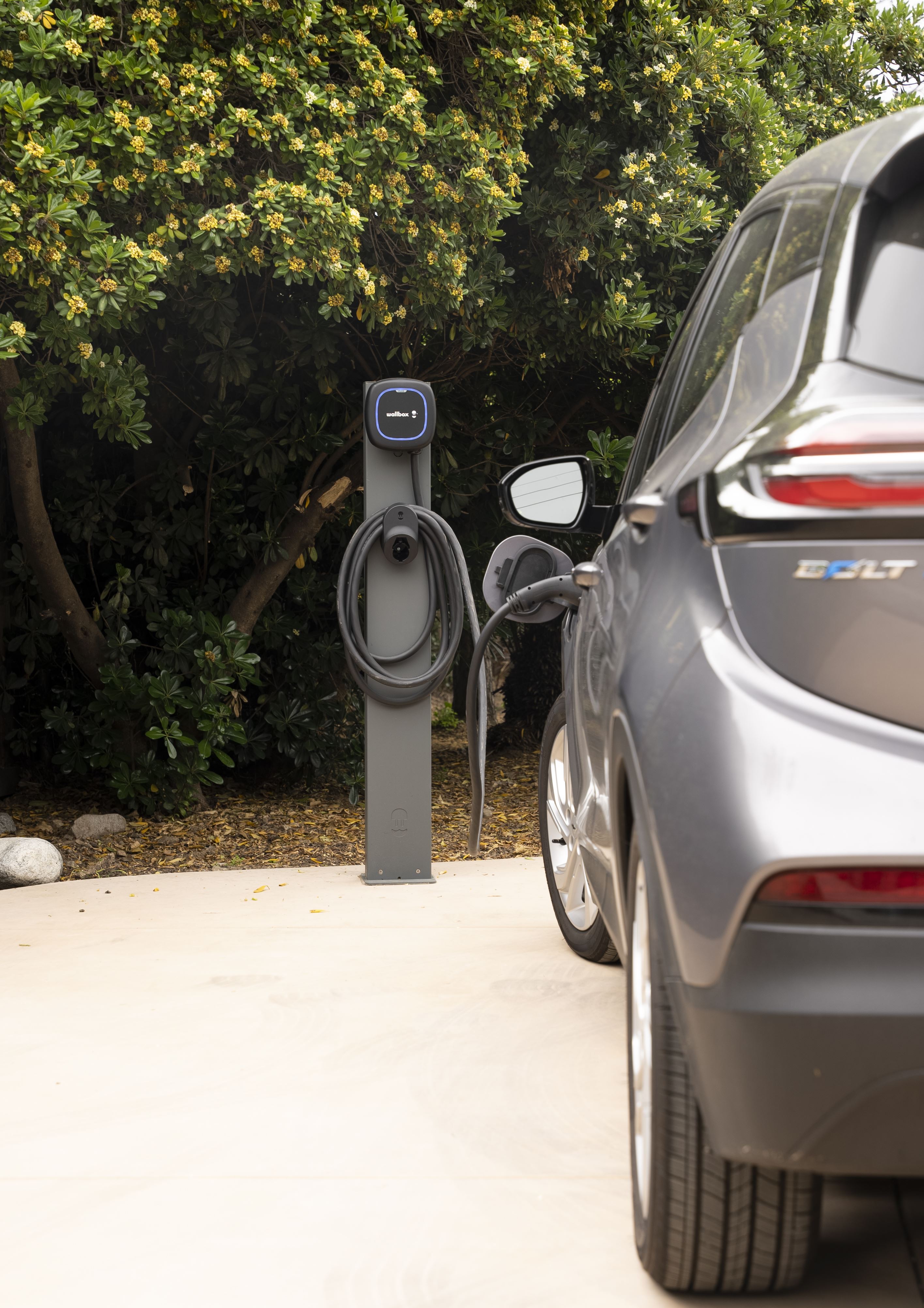 Wallbox Charger Mounted on a Pedestal in City of Los Angeles Photo